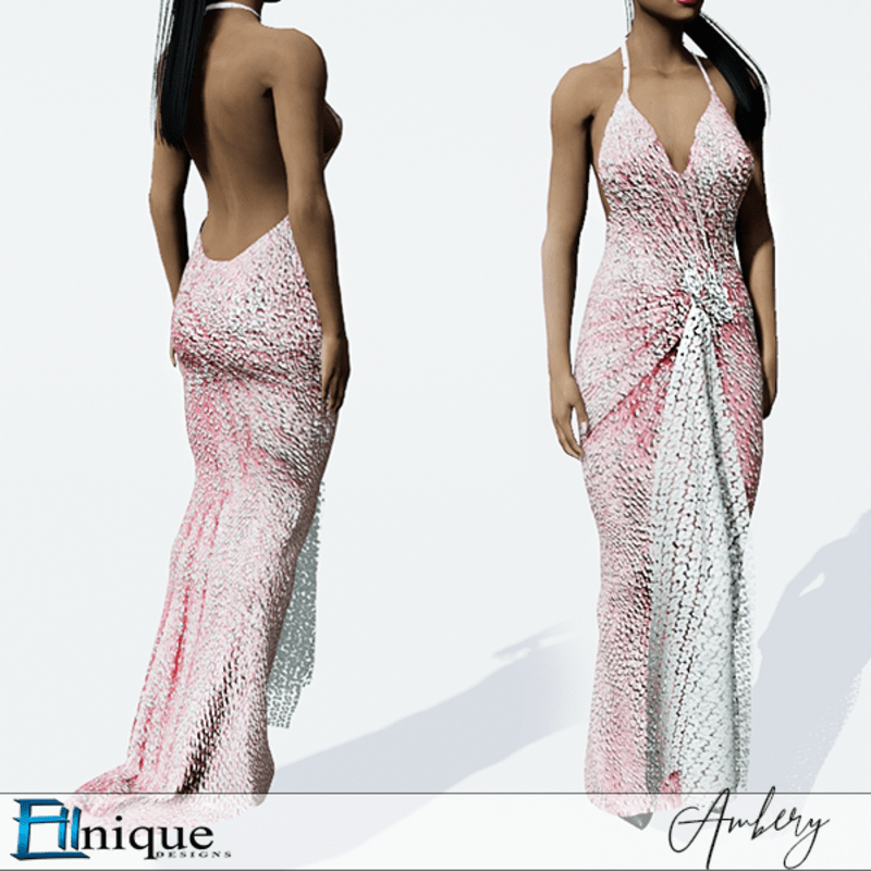 Amber Candy Floss Pink Gown