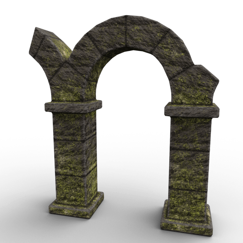 Ruins Destroyed Arch