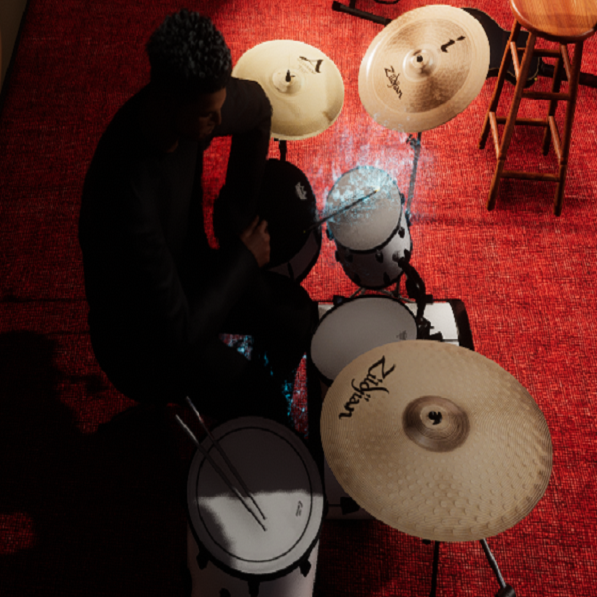 Playing Drums emote free