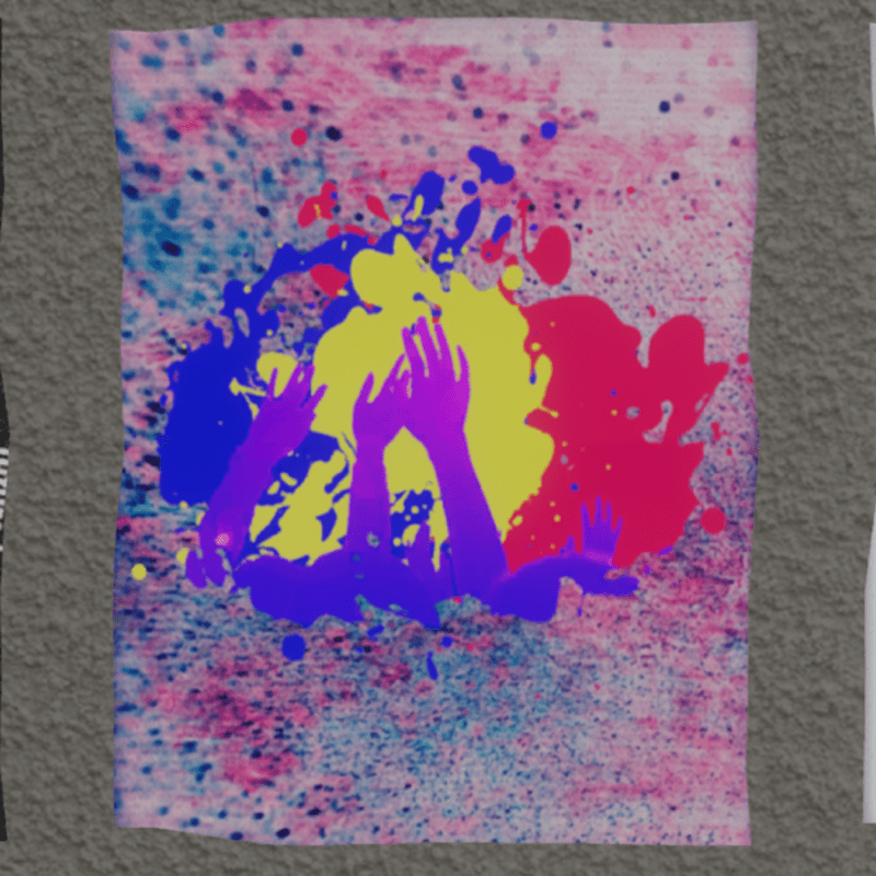 festival hands wall poster