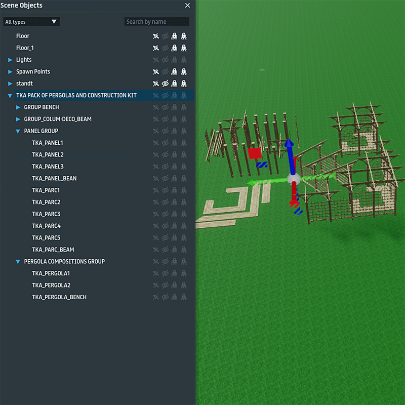 TKA PACK OF PERGOLAS AND CONSTRUCTION KIT