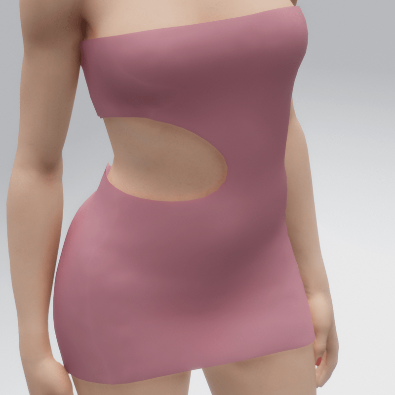 Pink Cut Out Dress (TM)