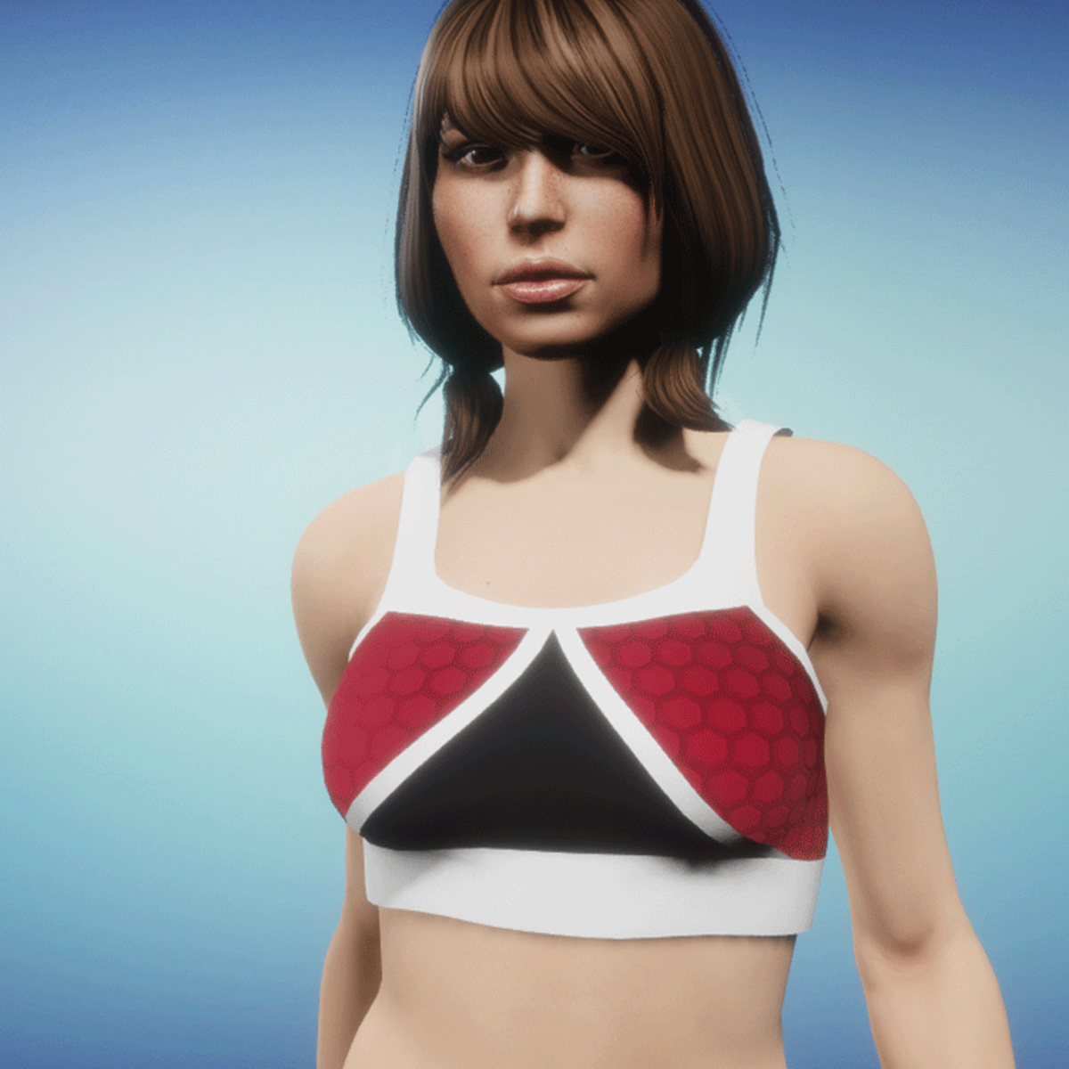 Sporty Octagon Top red