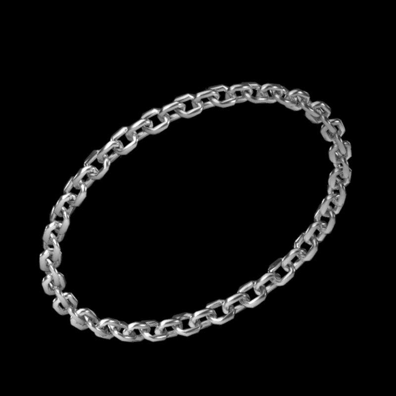 Chain Bracelet silver - rigged left arm