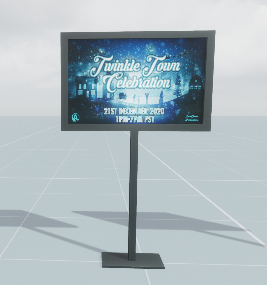 Christmas Party Event Sign