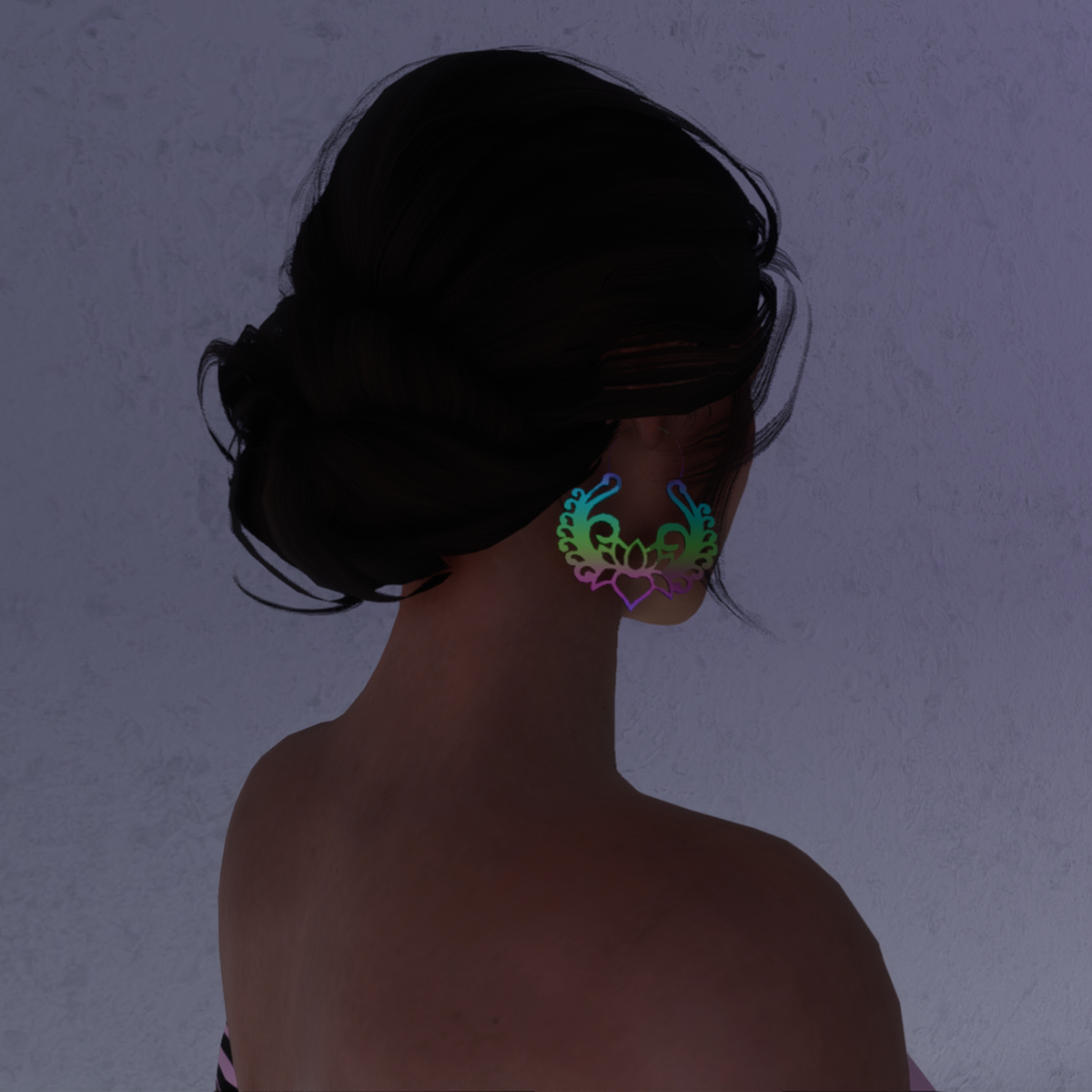 Lotus Mandala Earrings (Rainbow)