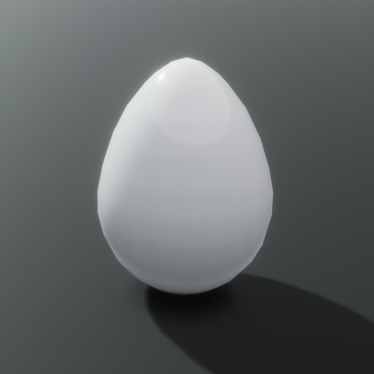 Untextured white egg by Daisy