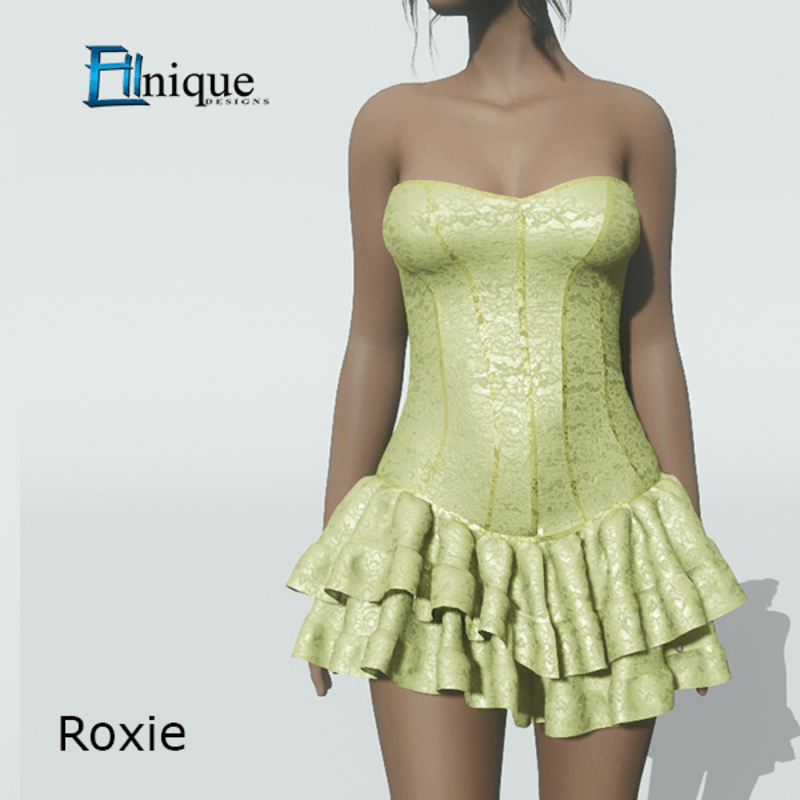 Lemon Lace Corset Dress