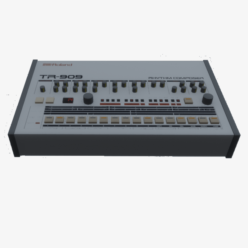 TR-909 Drum Machine - Playable