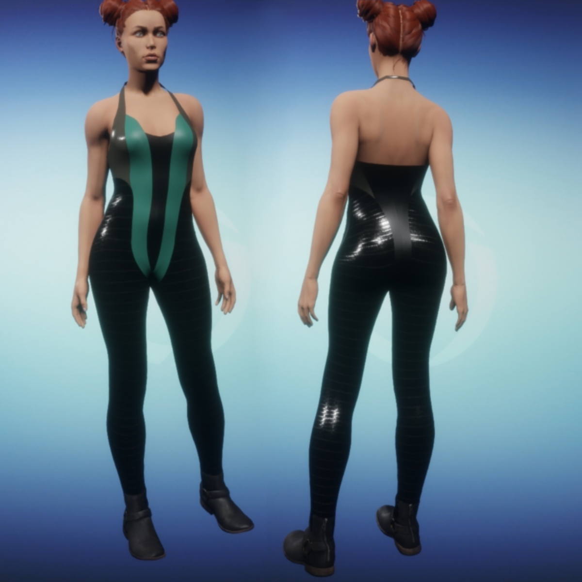 Racer Jumpsuit - Female Teal