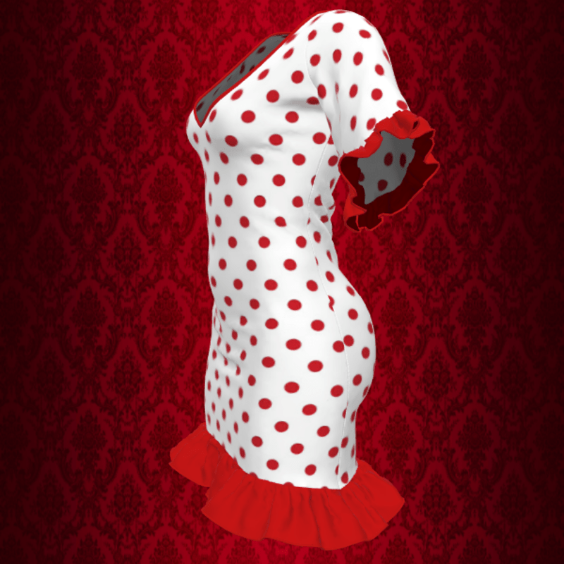 Red PolkaDots Dress