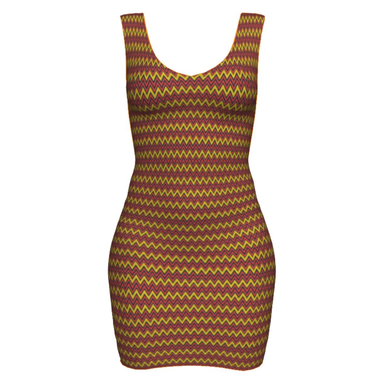 Woman Simple Dress - Wavy