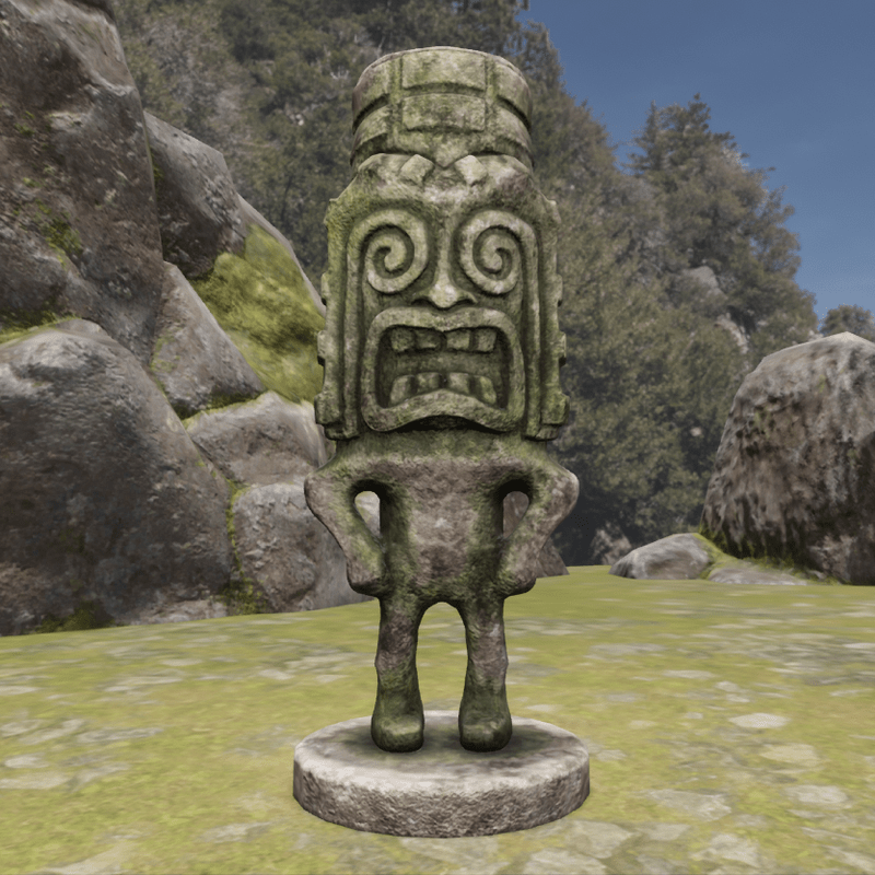 TKA GM Tiki Statue Stone