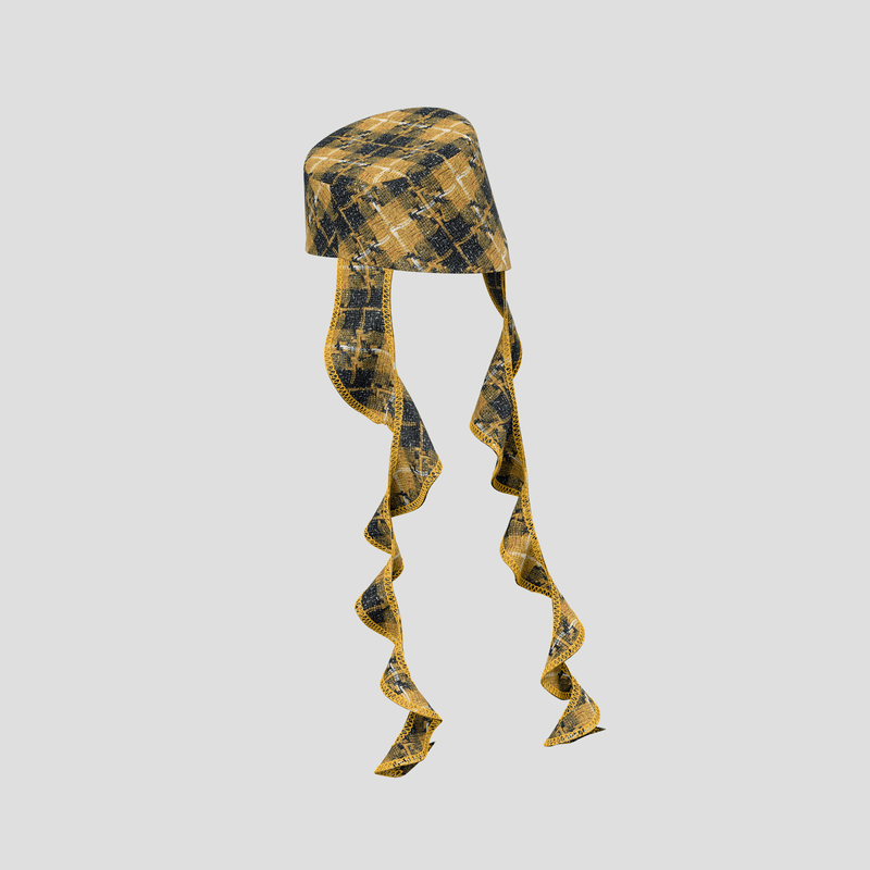 Trailblazing Hat black & yellow checked