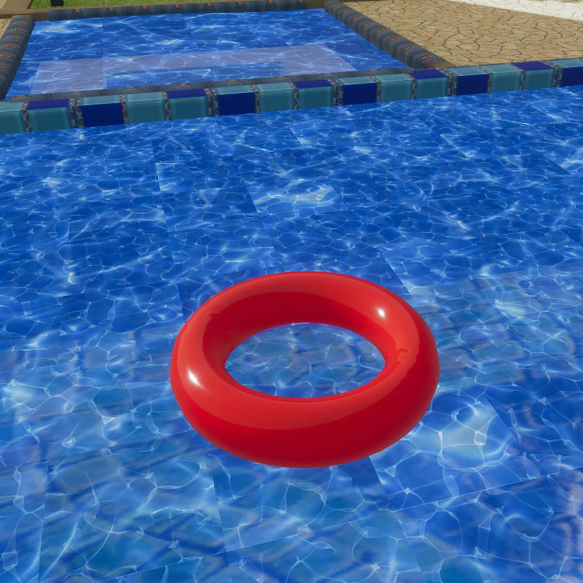 Pool Tube B Animated Rotating