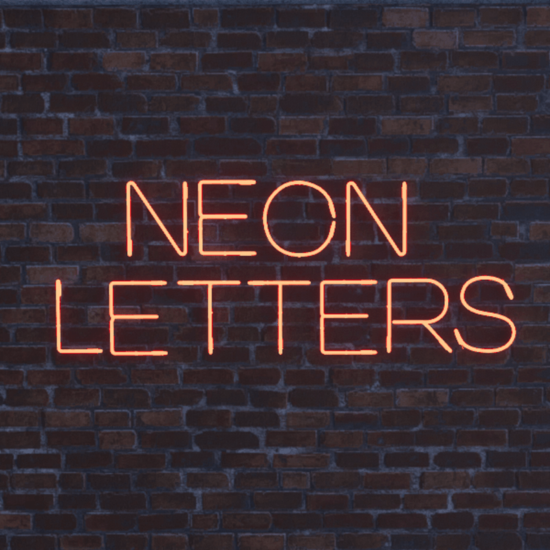 Letter T - Neon Letters