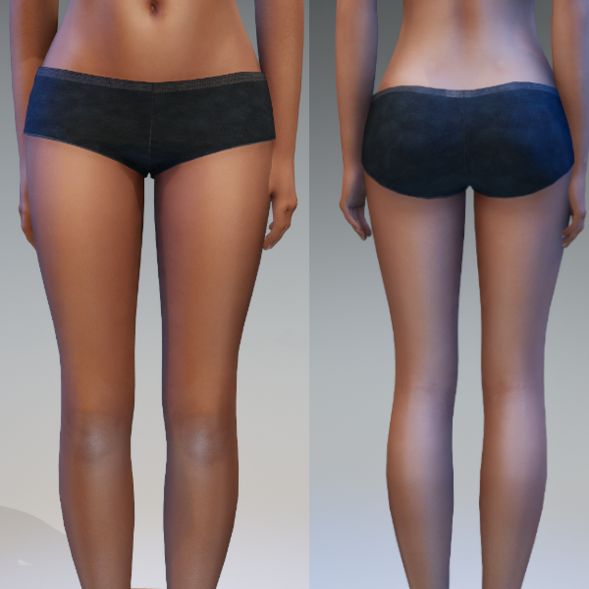 Tiny Boy Shorts - Denim