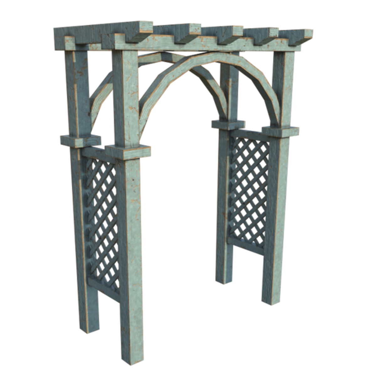 Wooden Garden Gate - Archway - old
