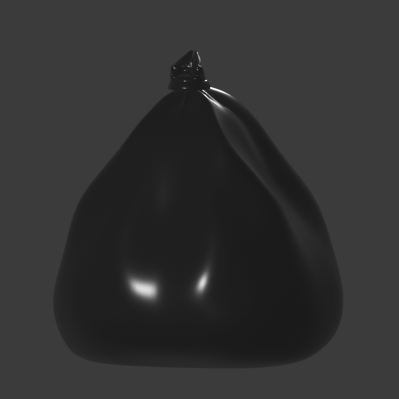Black Trash Bag