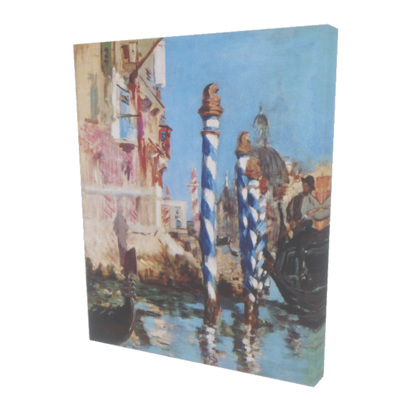 Grand Canal a Venise - Painting, Art