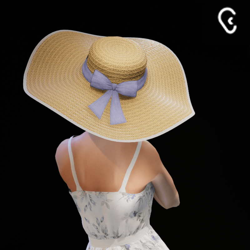 Purple - Floppy Straw Sun Hat