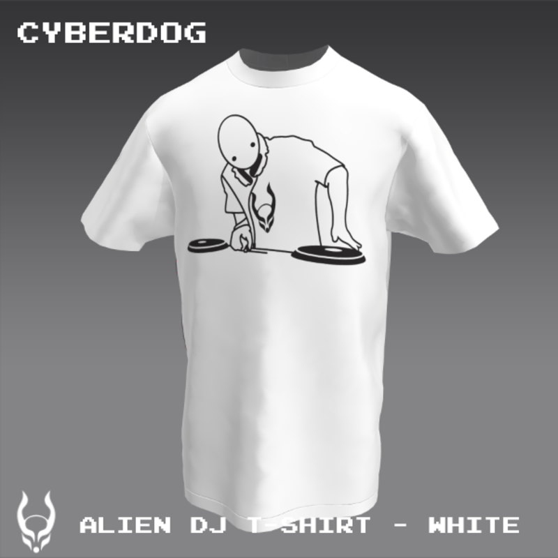 ALIEN DJ T-SHIRT WHITE