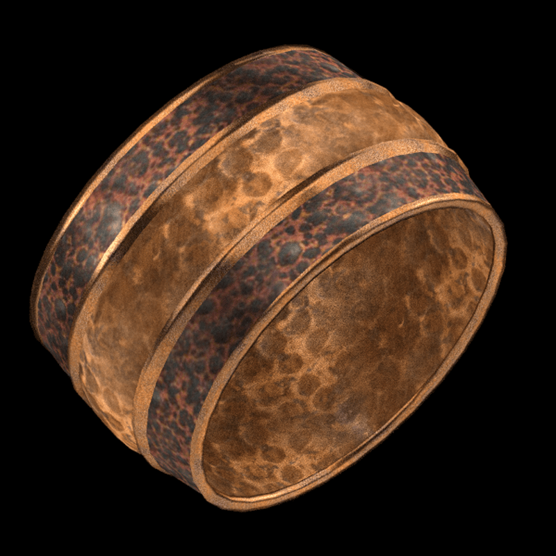 Hammered Cuff Copper