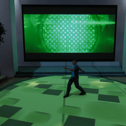 Dance Floor Round Green