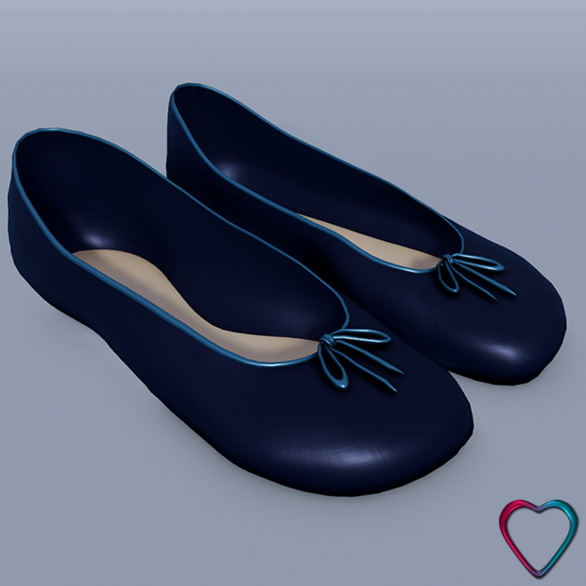 Ballerina Shoes - Evening Blue