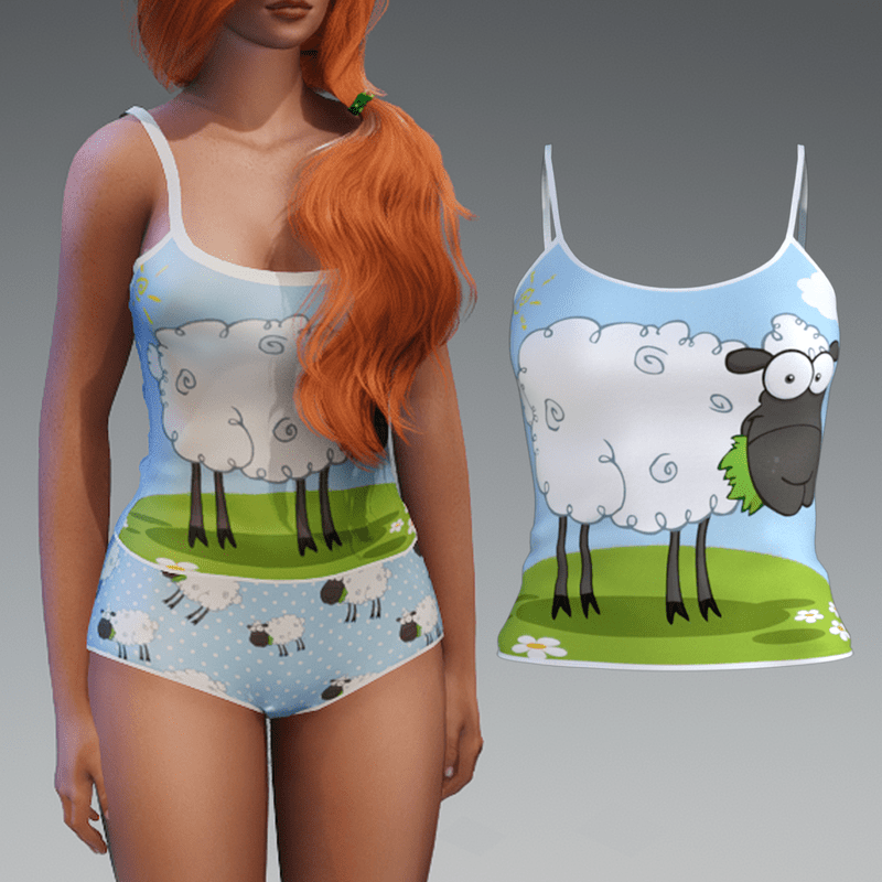 :::LYNX::: Game Girl Pjs - Top