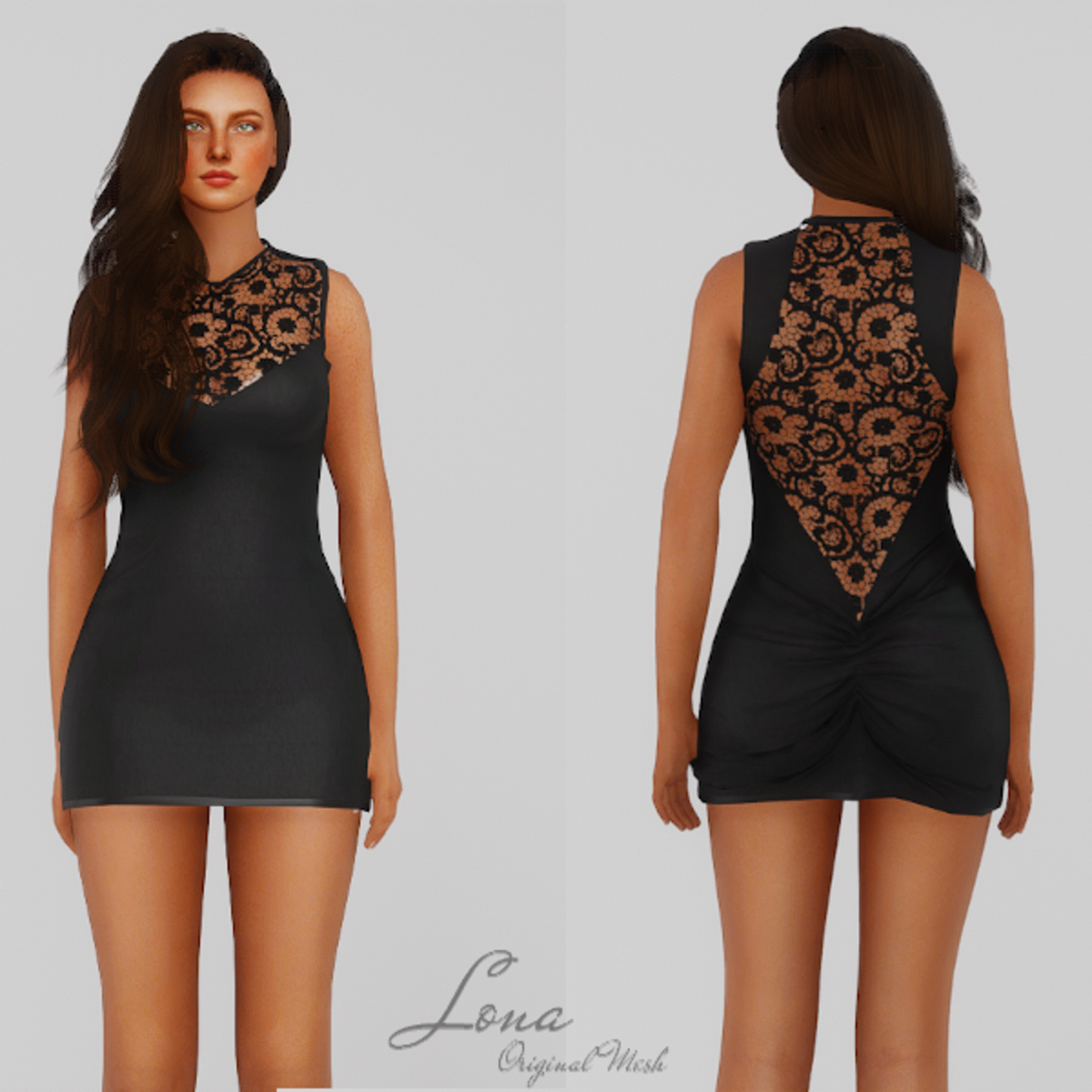 Spoil Me Lace Dress - Black