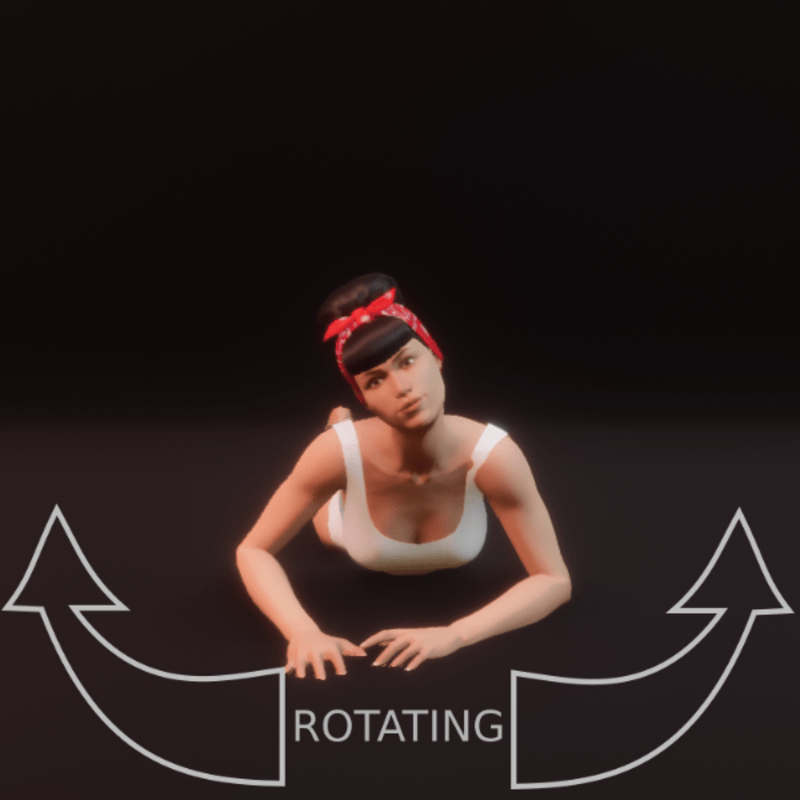 modelpose liegend 07 rotating