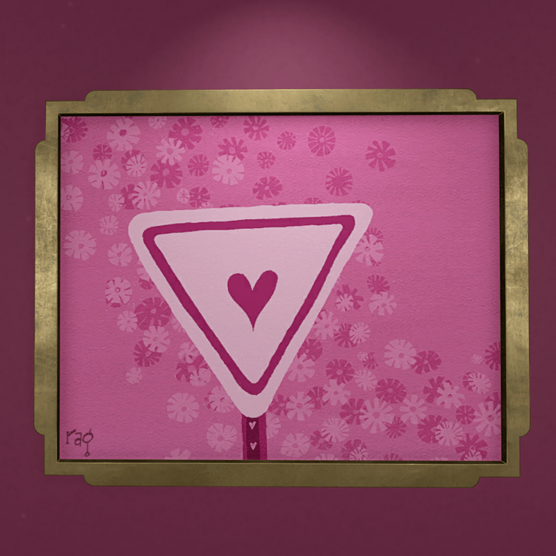 Brass Frame Yield to Love