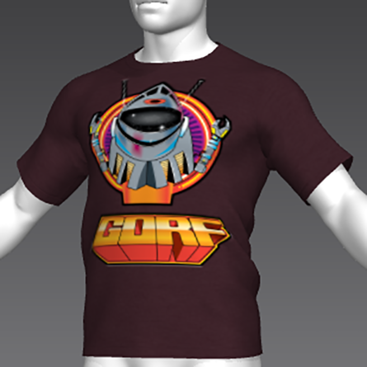 Ready Player One: Gorf T-Shirt 04 (Red) (M)