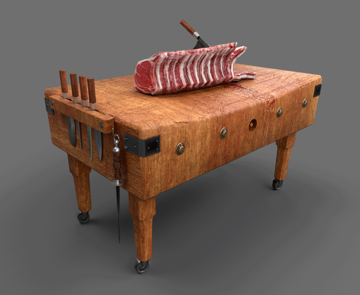 butcher table