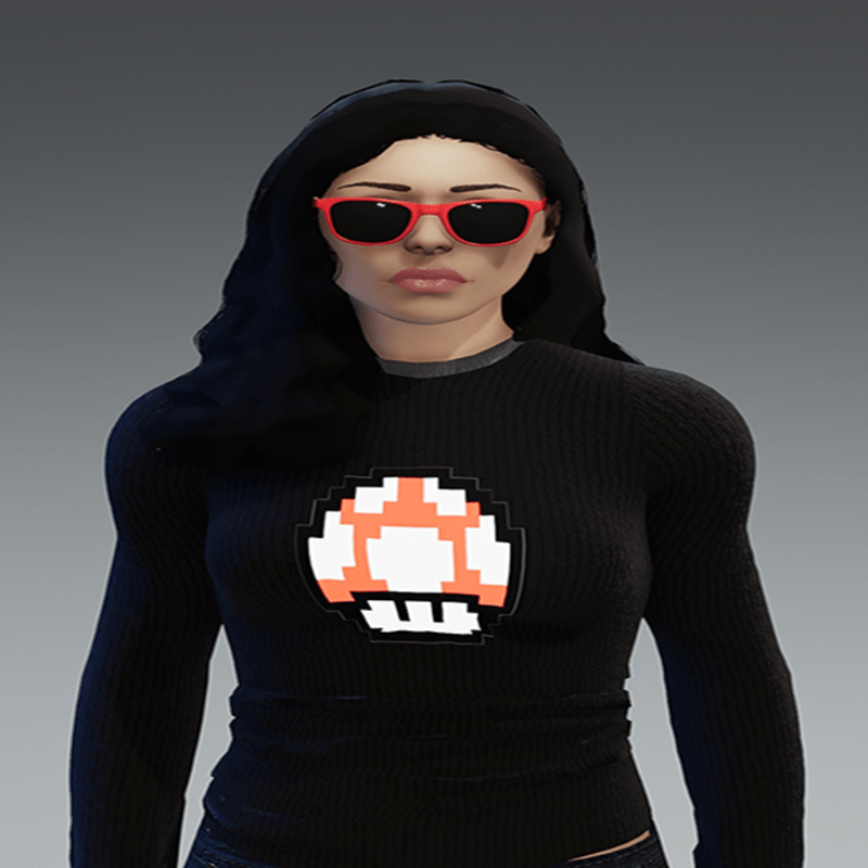 [INTOXICATED[ Unisex Shroom glow sweater