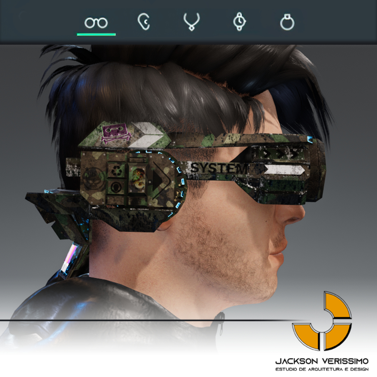 Mnemonic Vr Glasses -Woodland Camo