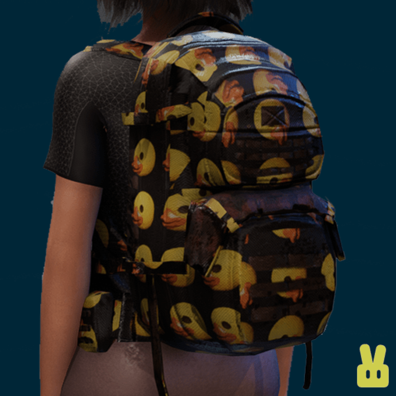 duck backpack - dark brown