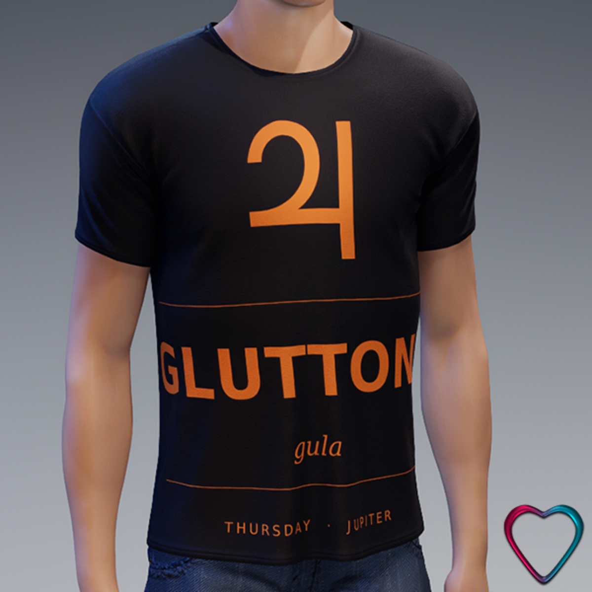 Men TeeShirt - 7 Deadly Sins - Gluttony