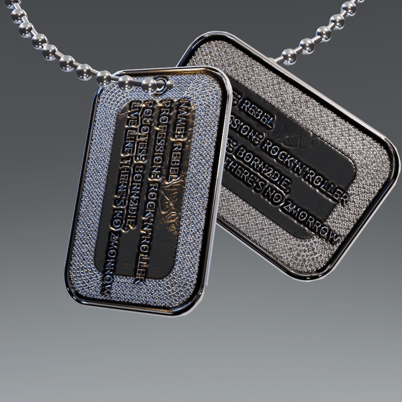 Dog-tags Dark Blingy