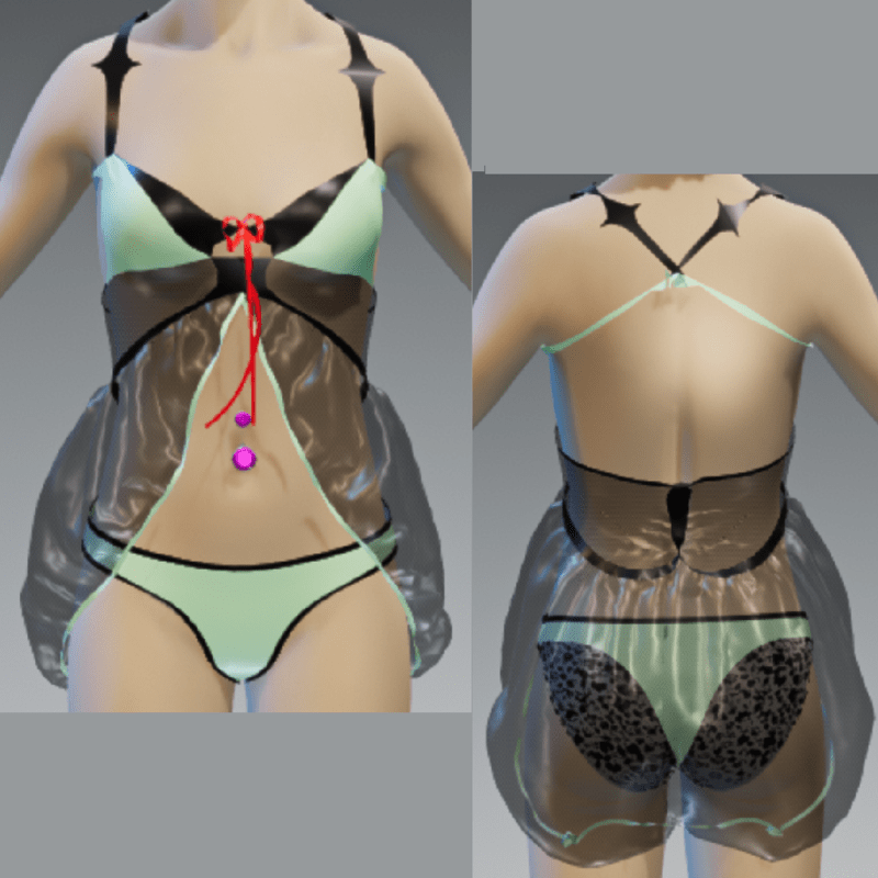 Soft apple Babydolls naughty Night v301