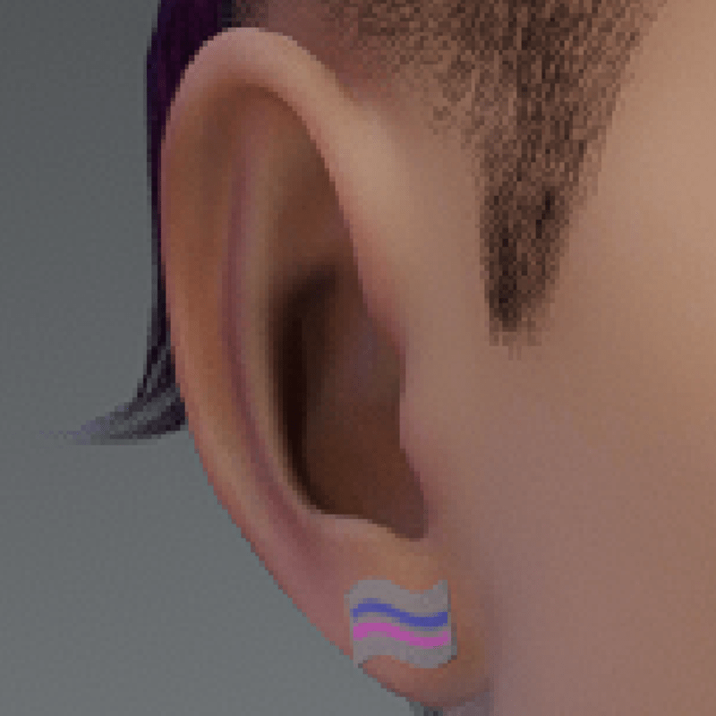 pride earrings androgynous