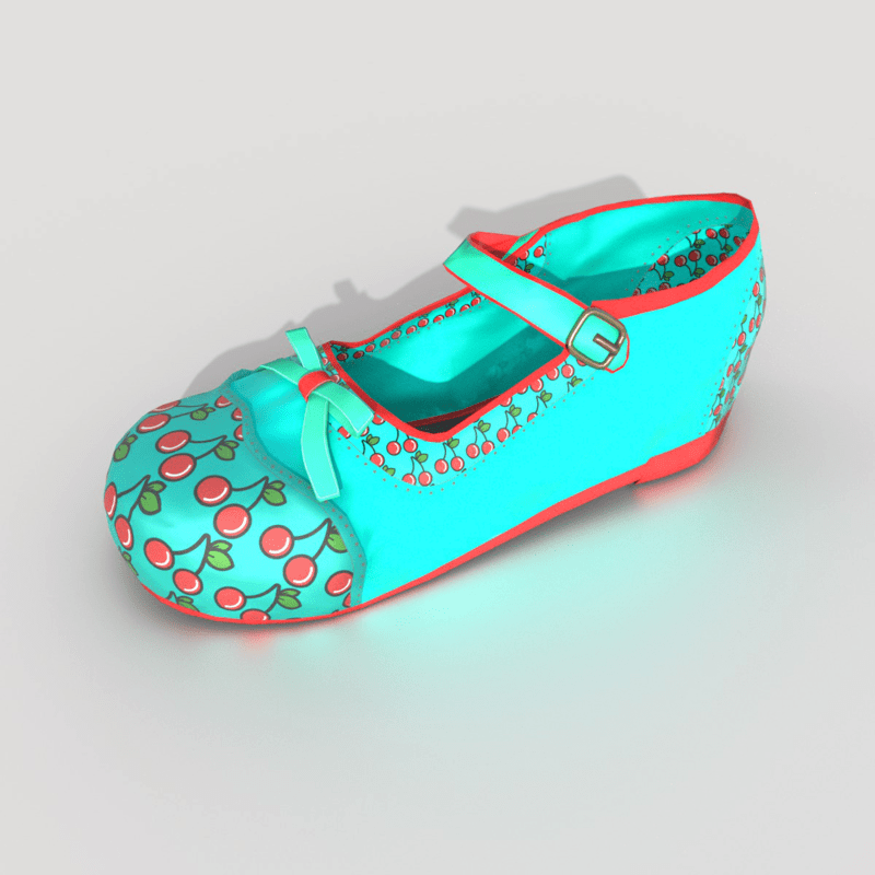 Mary-Jane Shoes Aqua Green