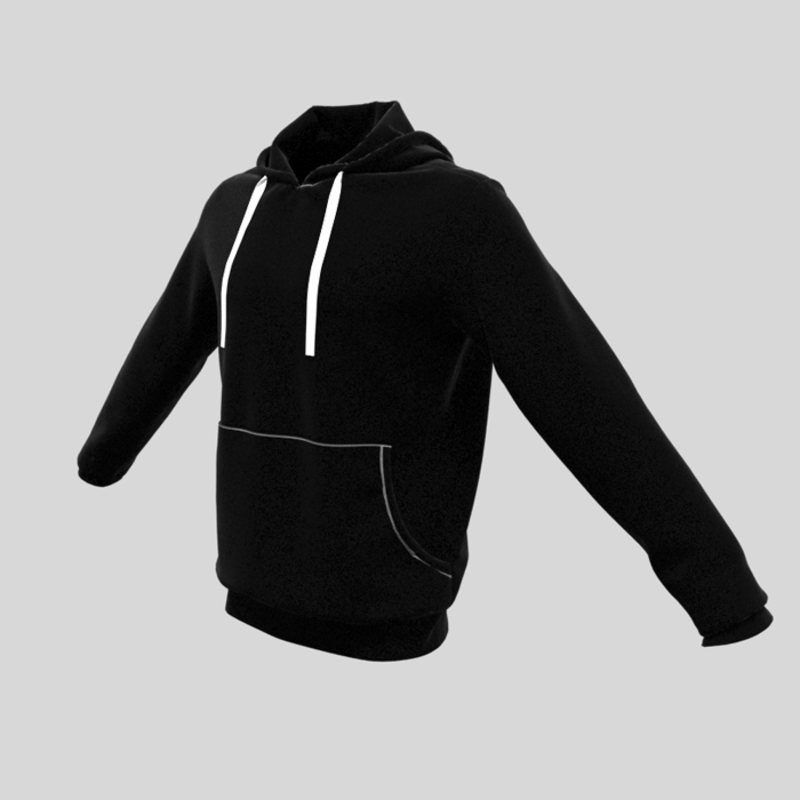 hoody male black