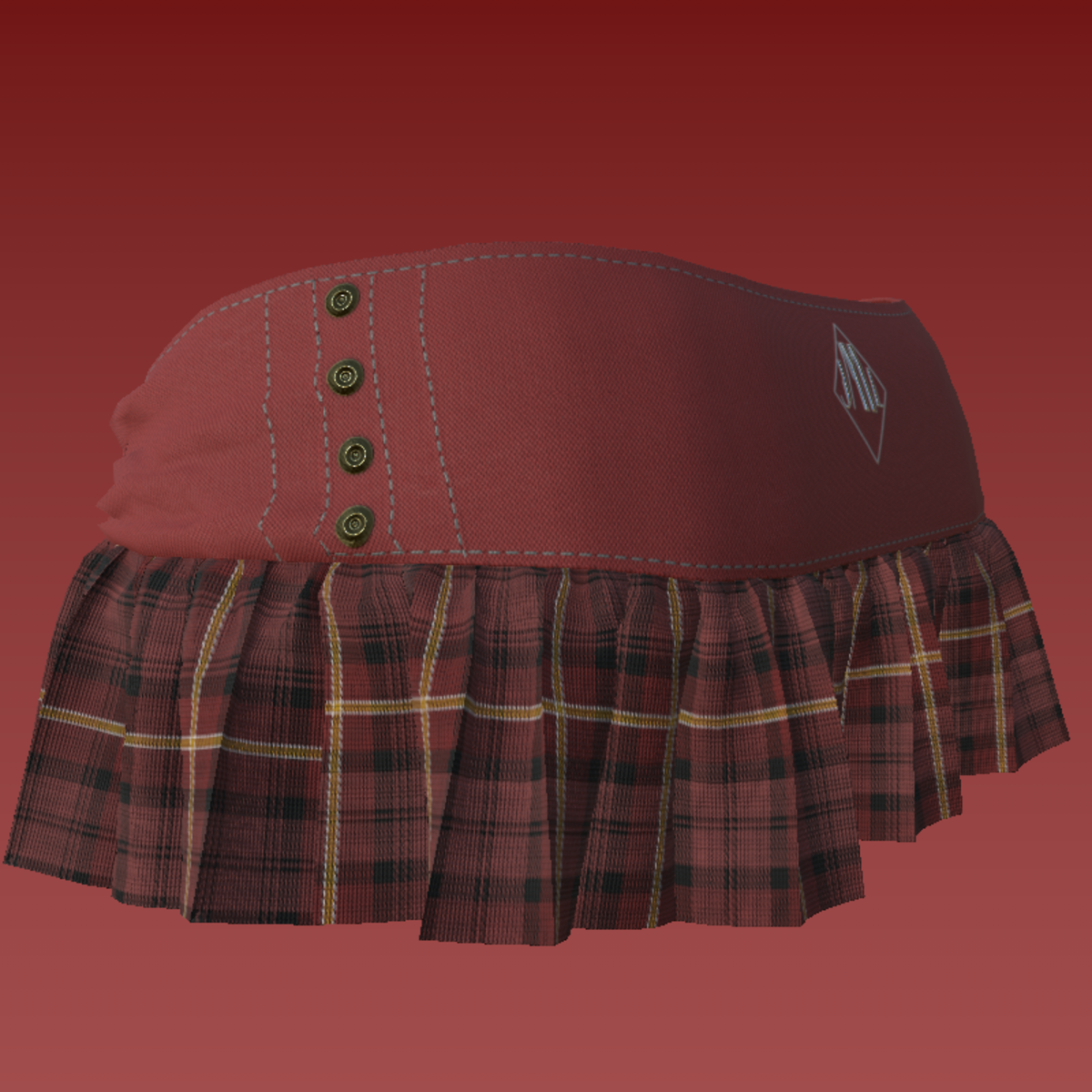 ISSA_ SKIRT_ BORDEAUX_