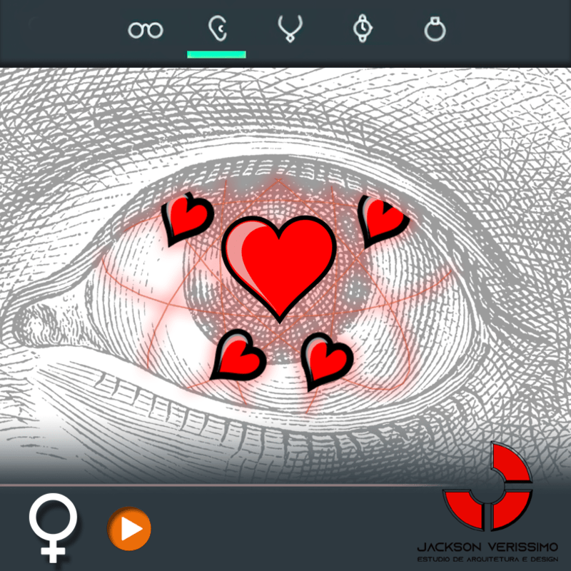 Contact Lens- Atom Heart