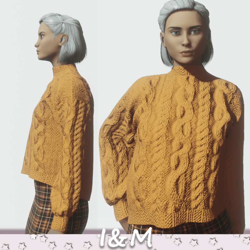 woolen jacket orange