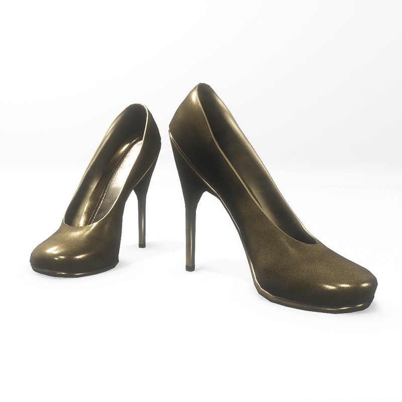 High heel pumps for "Alina Daisy highheels" and "Nicci" avatar - dark gold