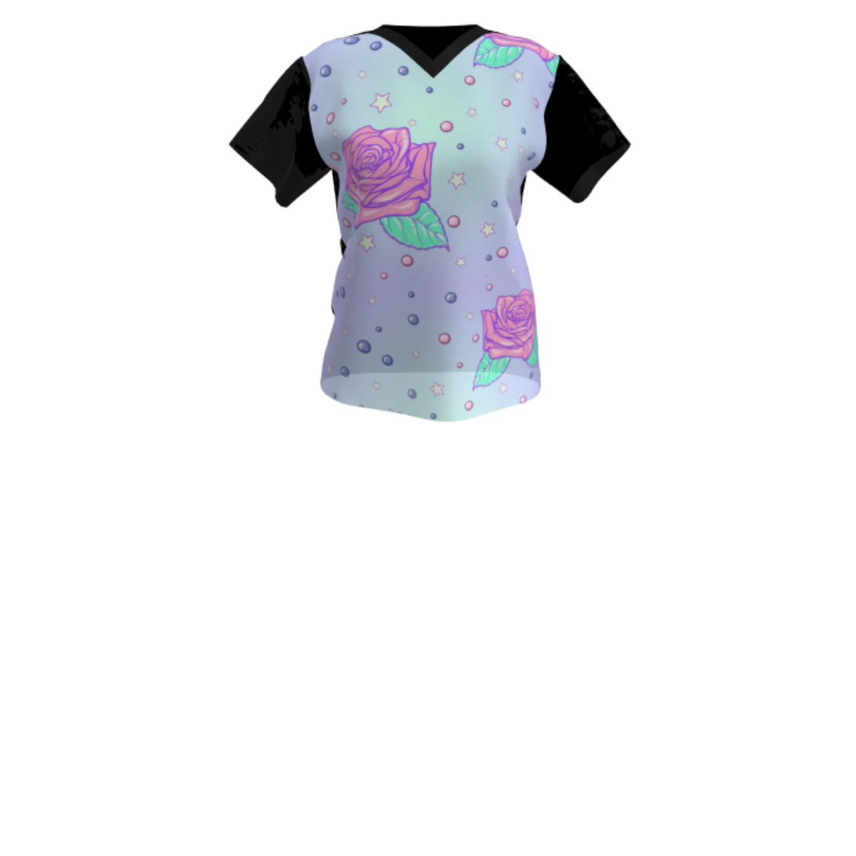 SALE! Ladies basic 'Fairy Rose Art' T-shirt SALE!