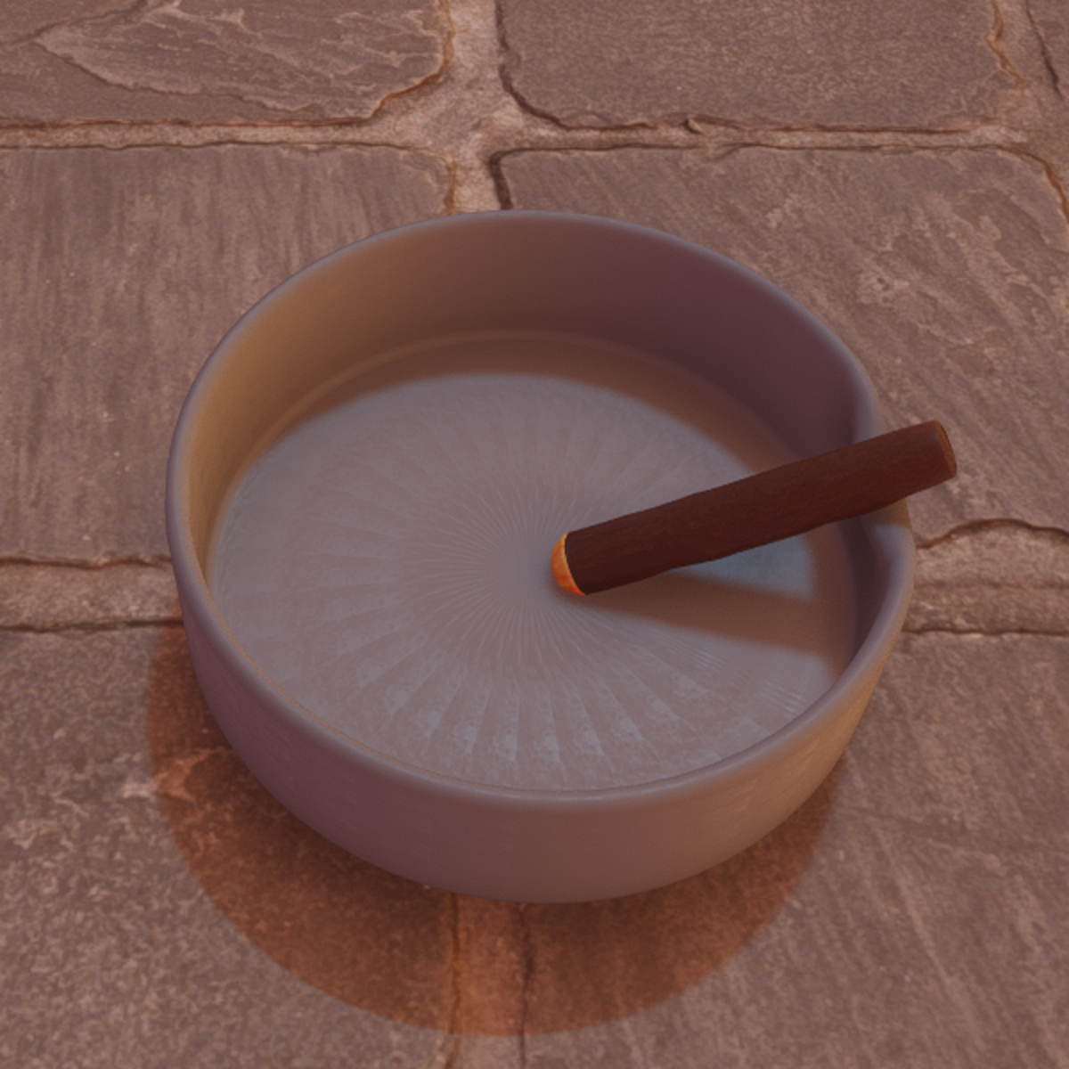 FREE wrapped cigar in ashtray